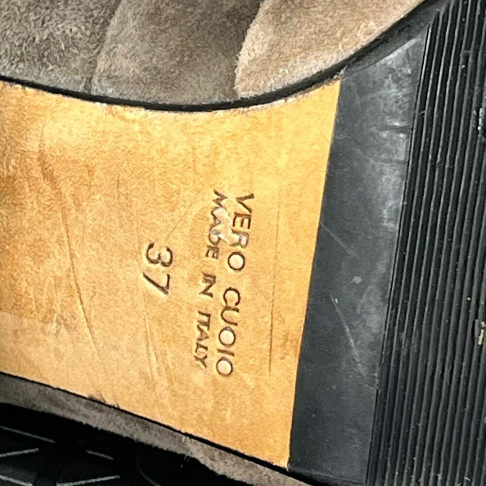 Grigiarancio Color Block Suede Heeled Ankle Boots… - image 8